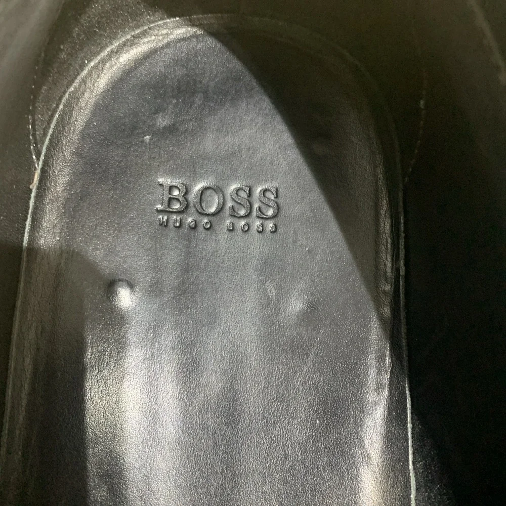 Hugo Boss Gumlite Men's Size 11‎ Horsebit Loafers Black Leather Dress Shoes.